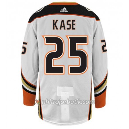 Män Ishockey Anaheim Ducks Tröja KASE 25 Adidas Vit Authentic